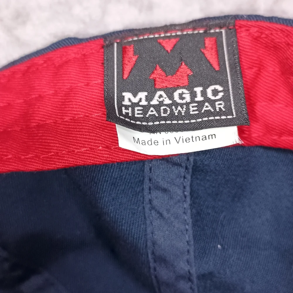 LiLo Collections Navy Red Equestrian Cotton Ball cap